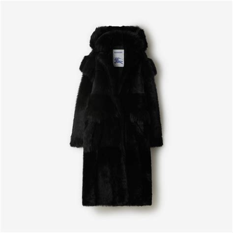 burberry shearling coat medium|Shearling Coat in Field .